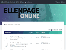 Tablet Screenshot of board.ellen-page.org